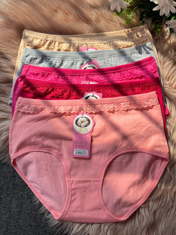 Women 6pcs Combo less details Explosion Comfortable Breathable Cotton Underwear /Panties