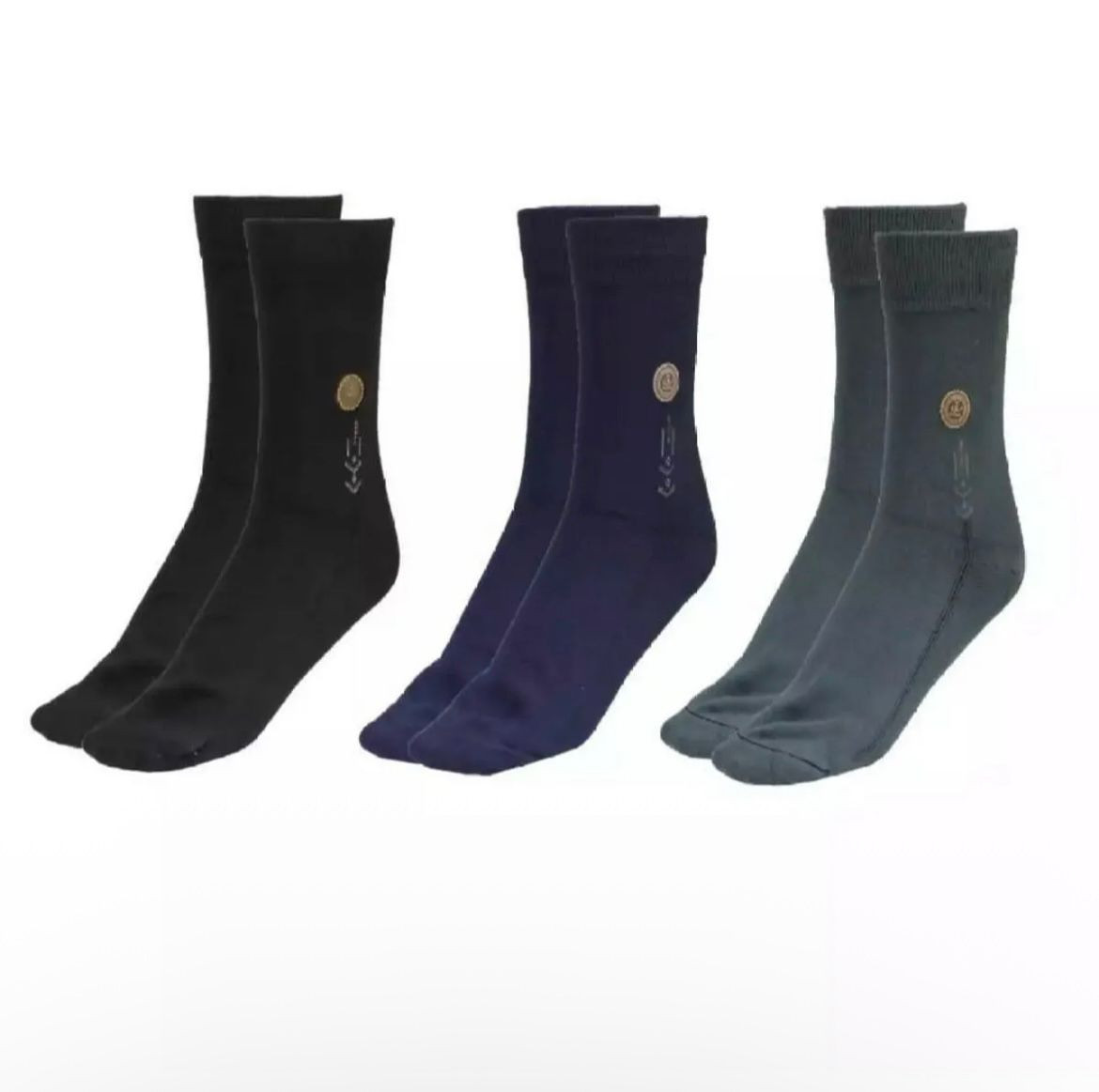 Pack Of 3 Premium Cotton Full Length All Season Socks For Men