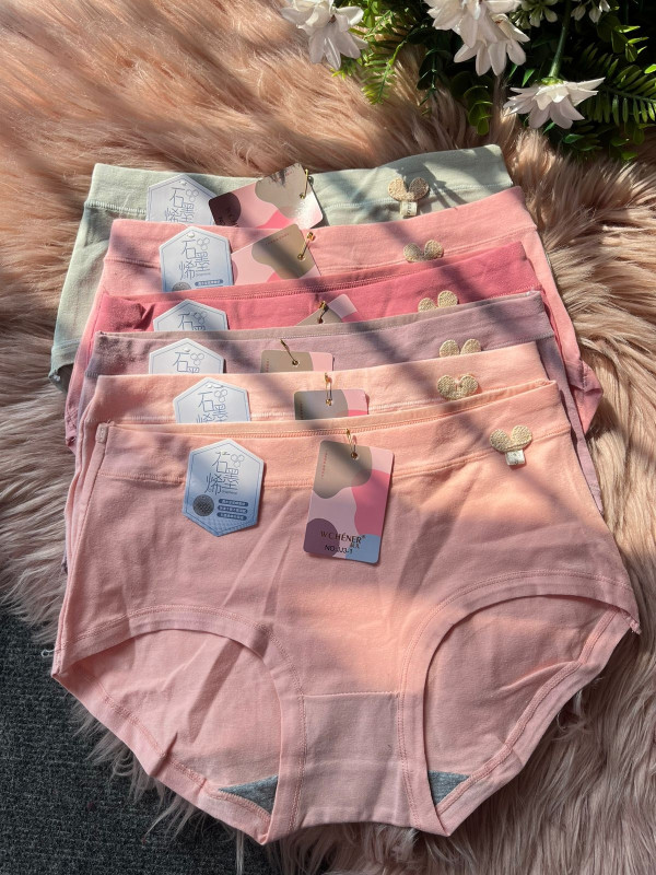 Cotton Panty For Girls |  Pack of 6 | For Small Waist | | 6 Different Colors | Waist Size 26-30