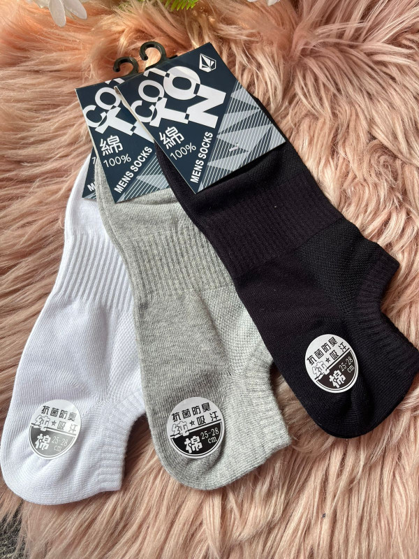 Pack Of 3 Pairs Premium Cotton Comfort Socks   Ankle Socks For Men