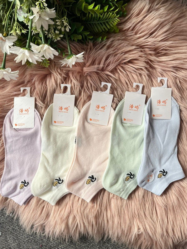 5 pairs Combo Ultra-Soft Ankle Socks For Women